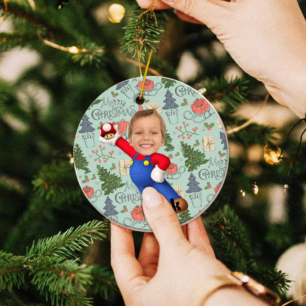 Photo Christmas Ornament Spiderboy Personalized Christmas Ornaments Christmas Gift for Kids - Giftlab