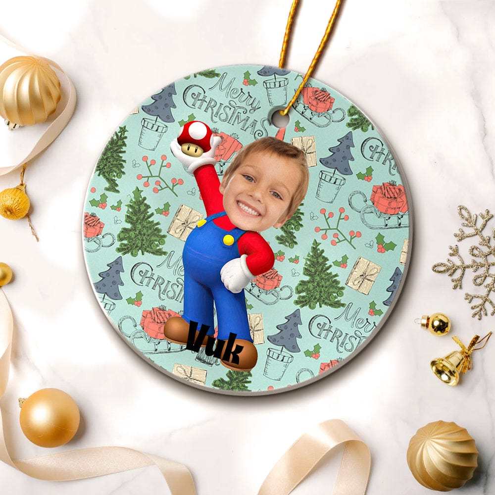 Photo Christmas Ornament Spiderboy Personalized Christmas Ornaments Christmas Gift for Kids - Giftlab