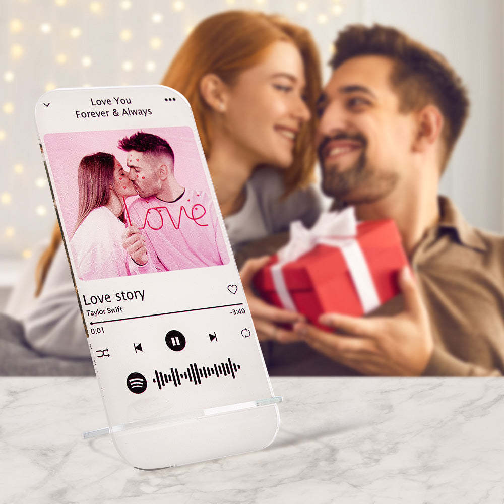 Personalized Spotify Code Plaque Custom Music Plaque Best Photo Gift for Lover - photomoonlamp