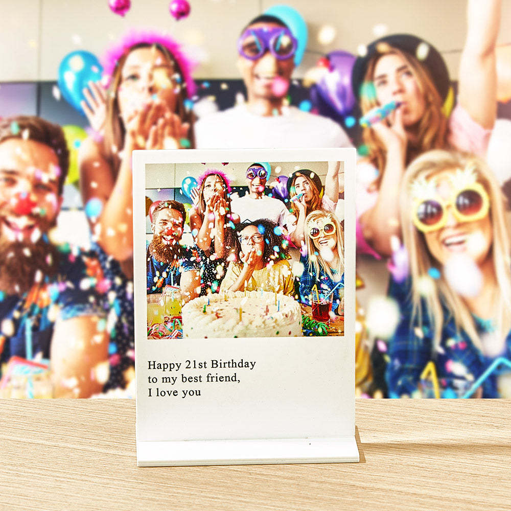 Personalised Photo Plaque Acrylic Photo Plaque Home Decor for Anniversary Birthday Gifts - photomoonlamp