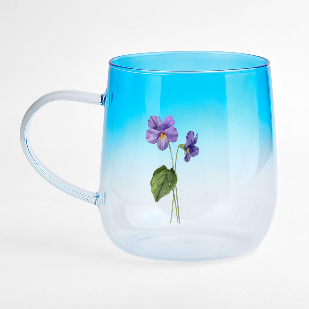 You Are The Most Beautiful Flower Personalized Custom Pink Gradient Glass Mug