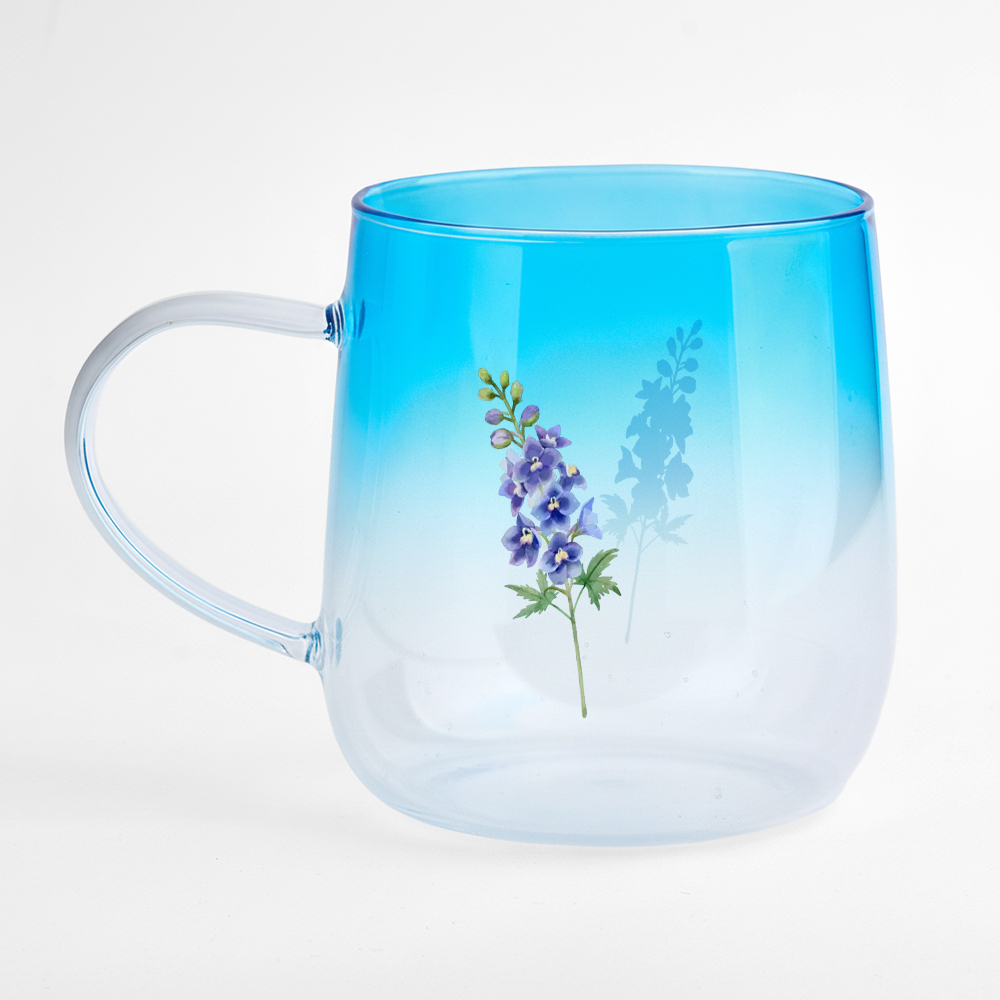 You Are The Most Beautiful Flower Personalized Custom Pink Gradient Glass Mug