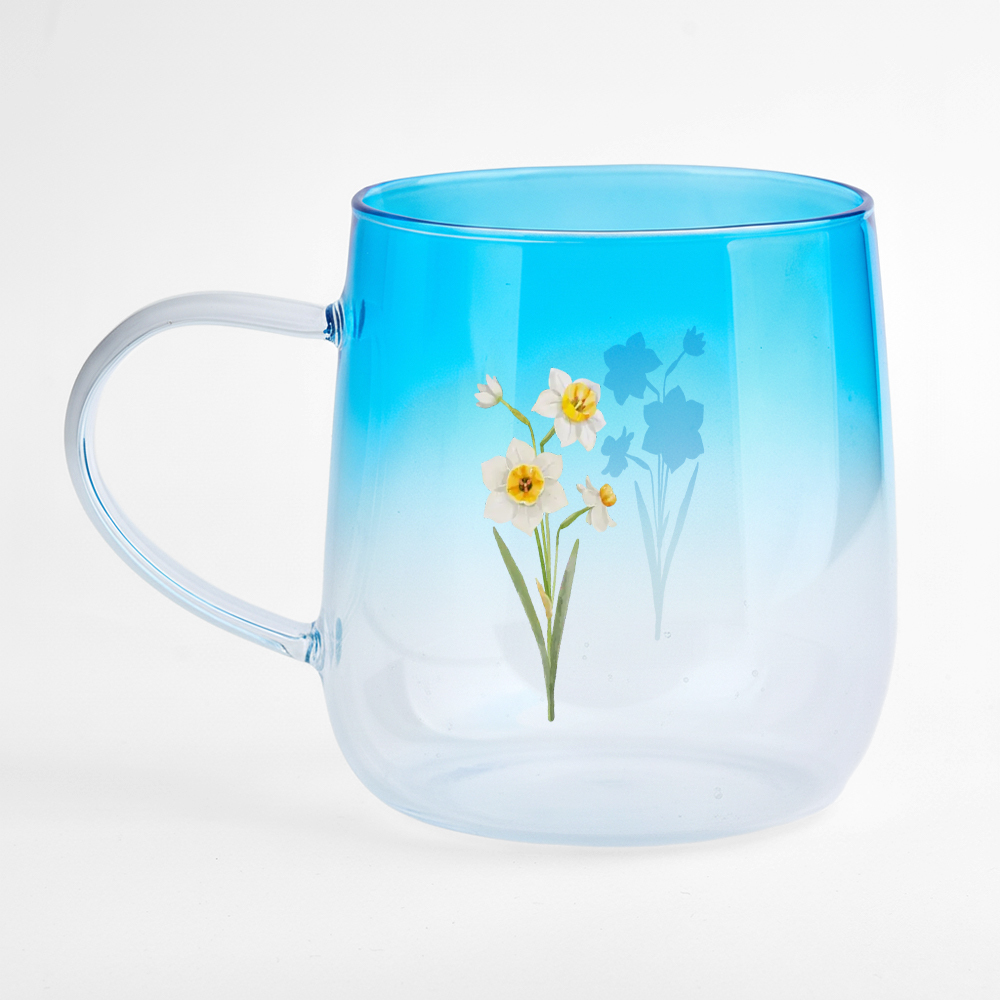 You Are The Most Beautiful Flower Personalized Custom Pink Gradient Glass Mug