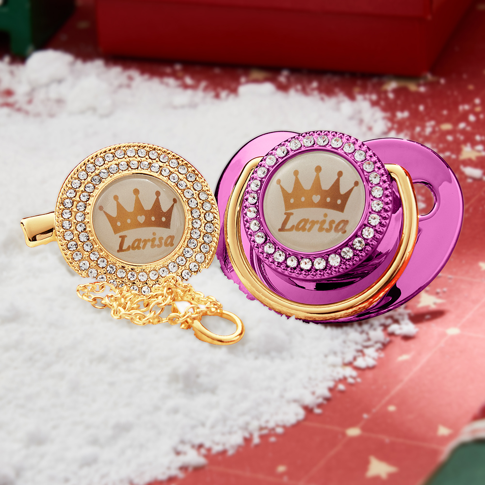 Personalized Name Exquisite Handmade Pacifier Gift for Your Little One