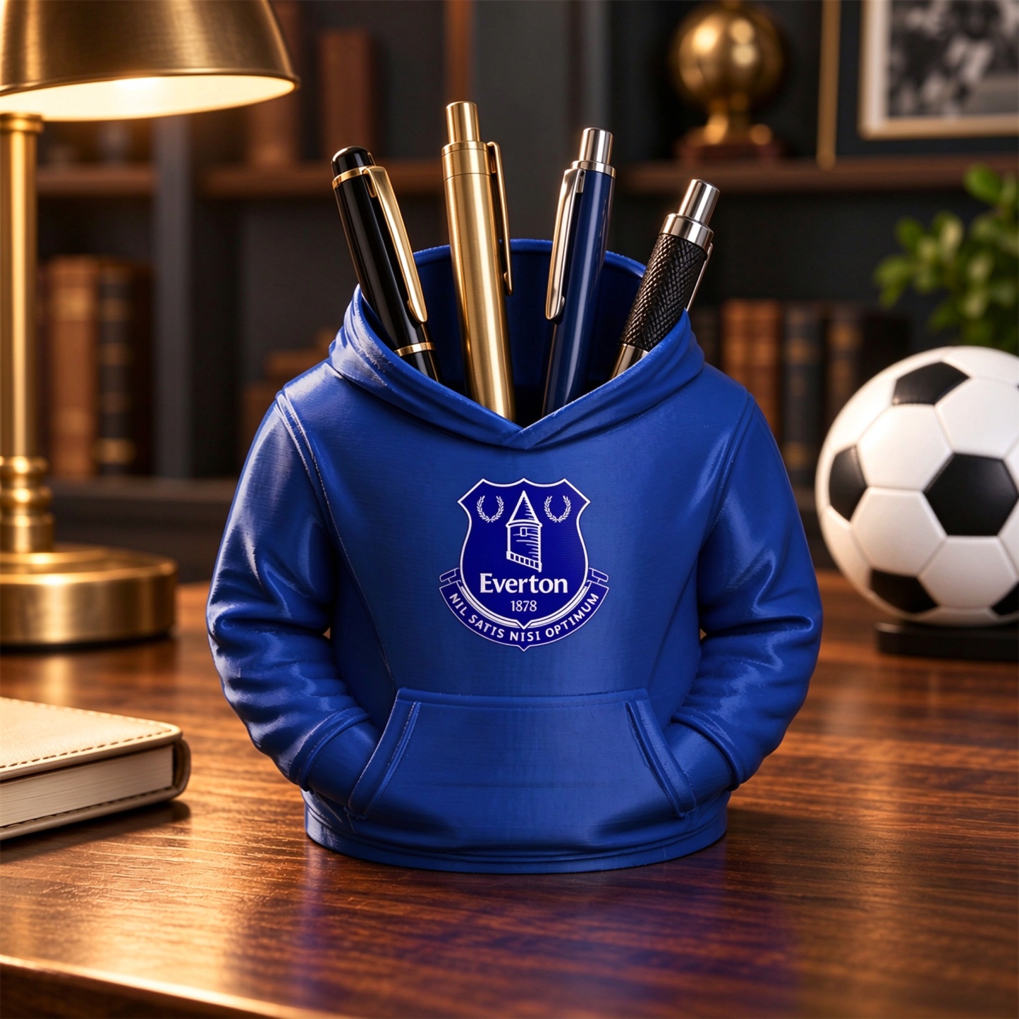 UK Football Hoodie Pen Holder 3D Printed Desk Organizer Soccer Fan Gift - PhotoMoonLamp