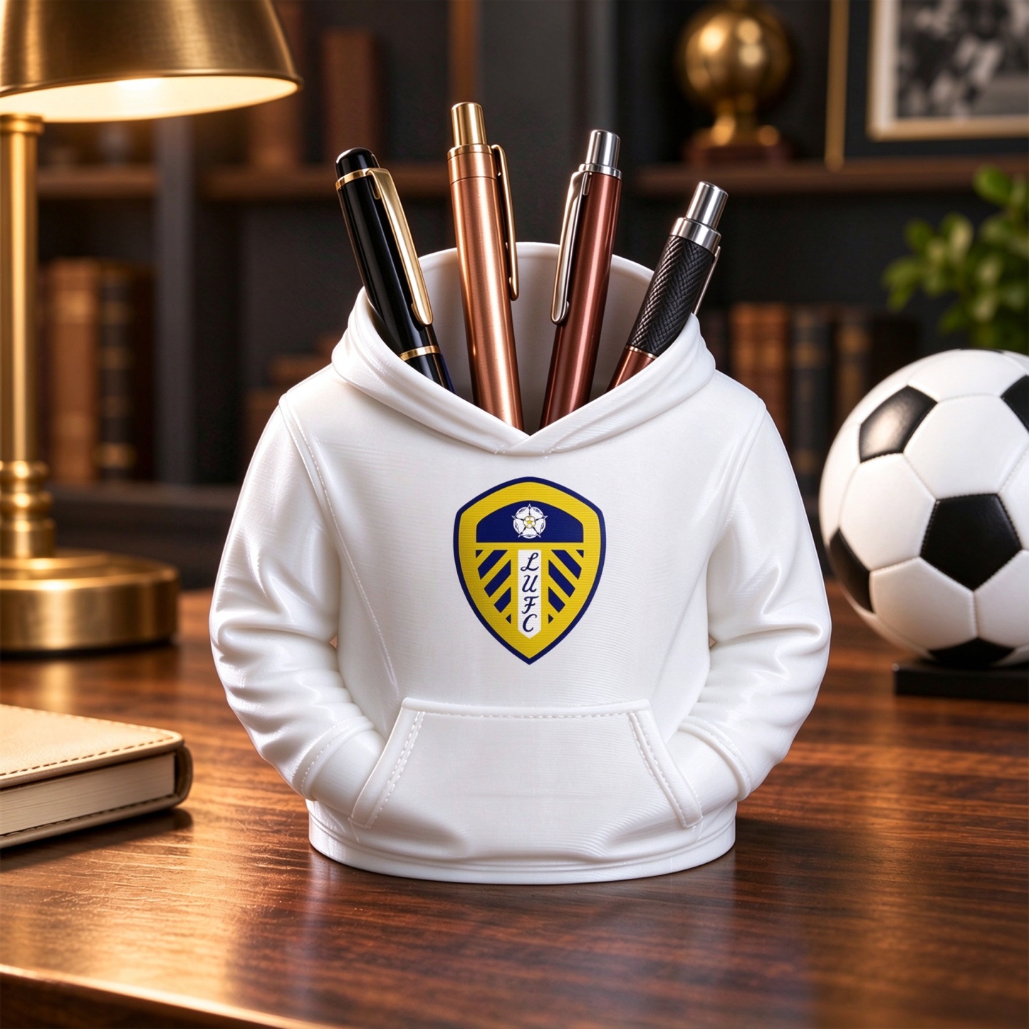 UK Football Hoodie Pen Holder 3D Printed Desk Organizer Soccer Fan Gift - PhotoMoonLamp