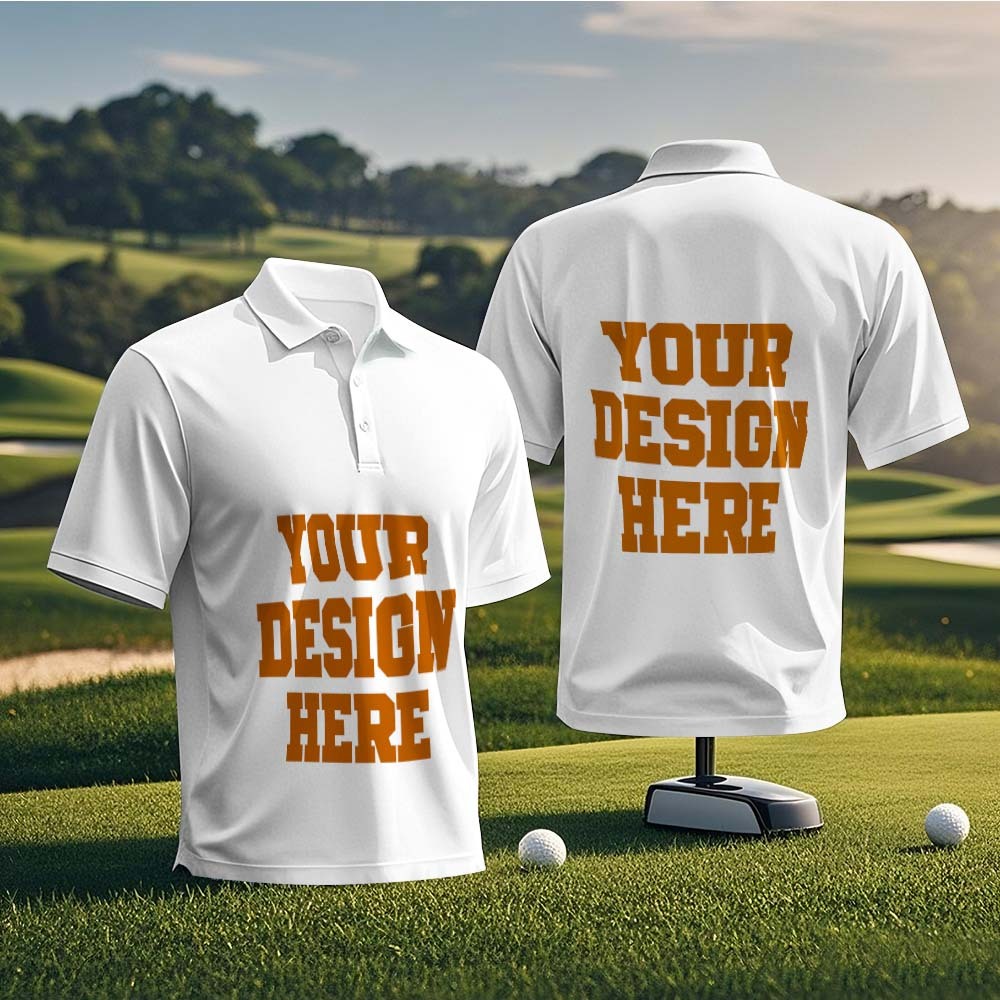 Custom Face Polo Shirt Personalized  Polo With Logo Gift Perfect For Business Golf Or Gifts - PhotoMoonLamp