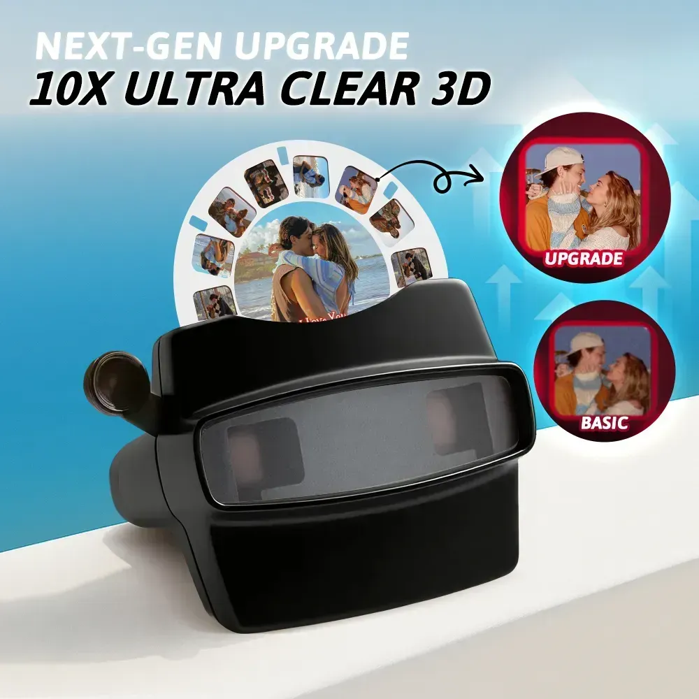 Custom 3D Viewfinder and Reel-Personalized Christmas Gifts Text and Photo Viewer with Your Own Photos