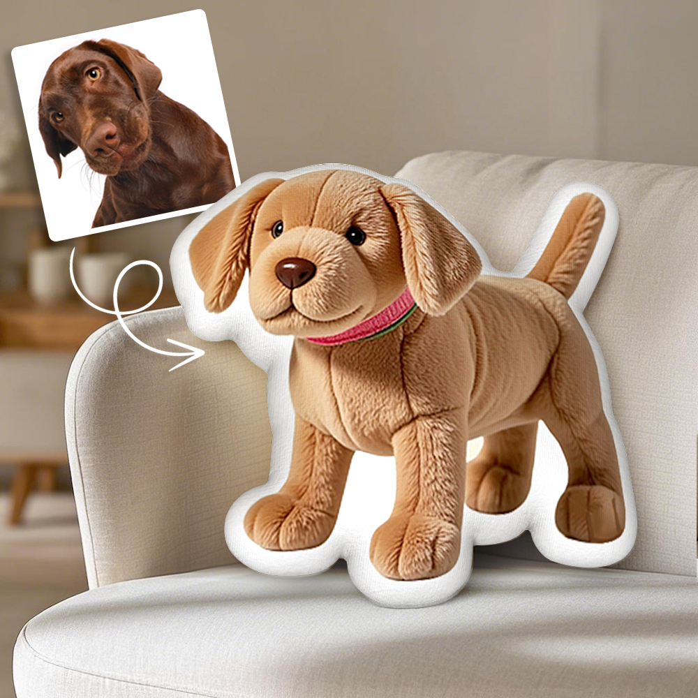 Personalized Photo Plush Doll Pillow Mini Me Plush Pillows Gifts for BFF - PhotoMoonLamp