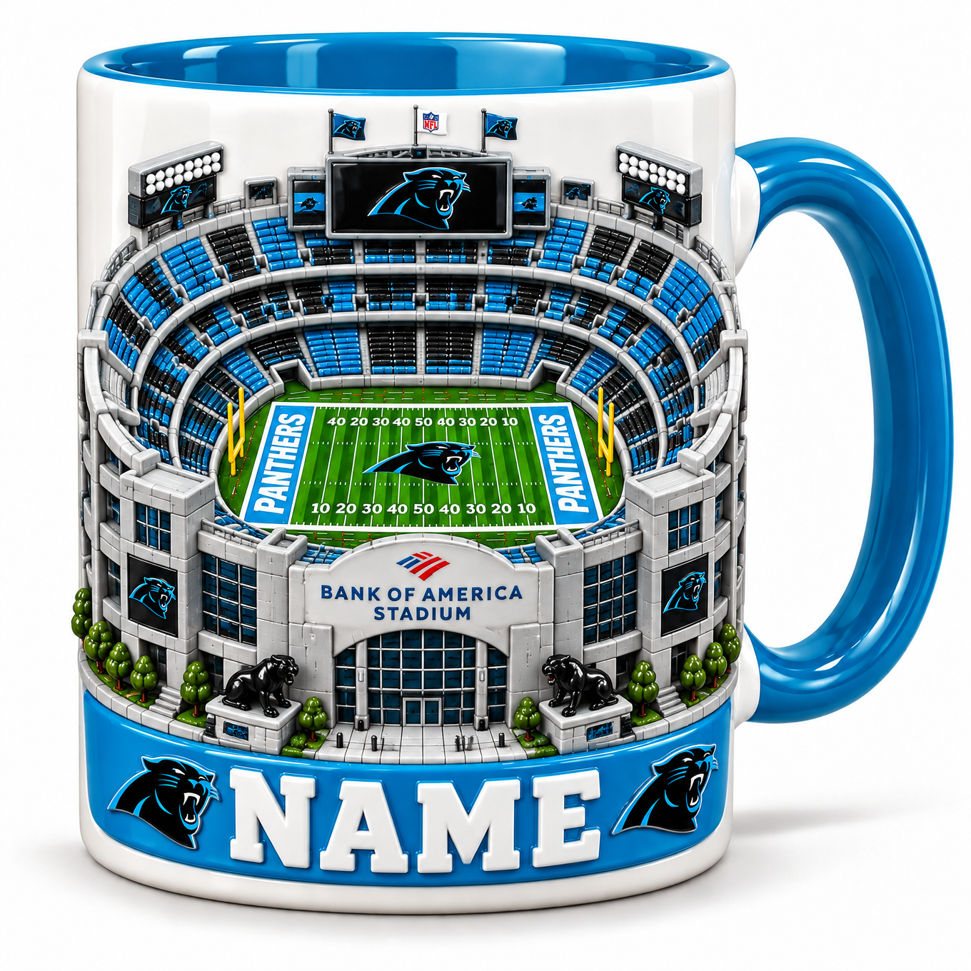 Personalized Football Stadium Mug - 3D Visual Effect Print