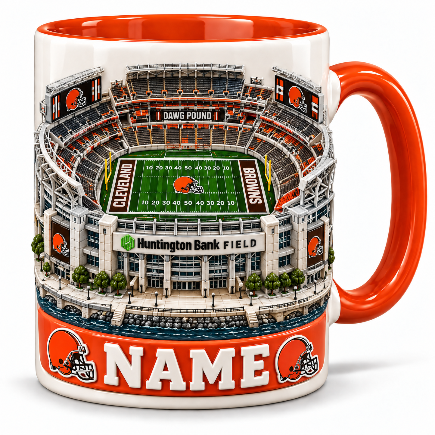 Personalized Football Stadium Mug - 3D Visual Effect Print