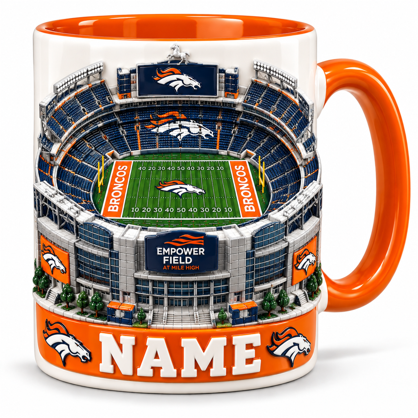Personalized Football Stadium Mug - 3D Visual Effect Print