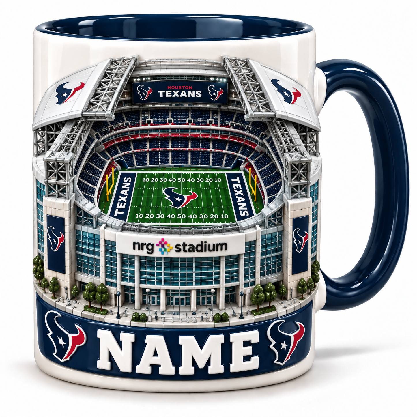 Personalized Football Stadium Mug - 3D Visual Effect Print