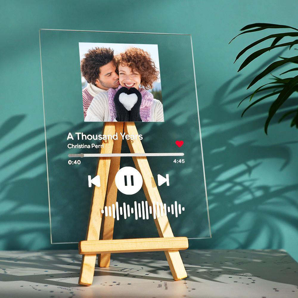 Acrylic Music Art Glass Album Cover Custom Music Plaque Best Photo Gift For Boyfriend