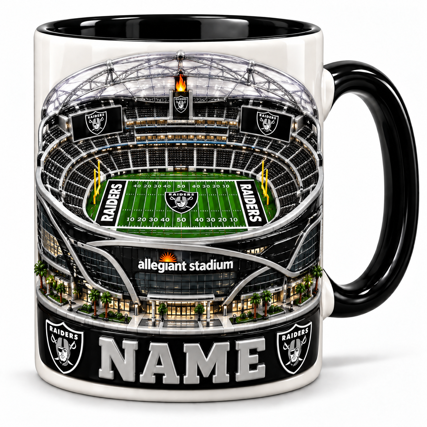 Personalized Football Stadium Mug - 3D Visual Effect Print