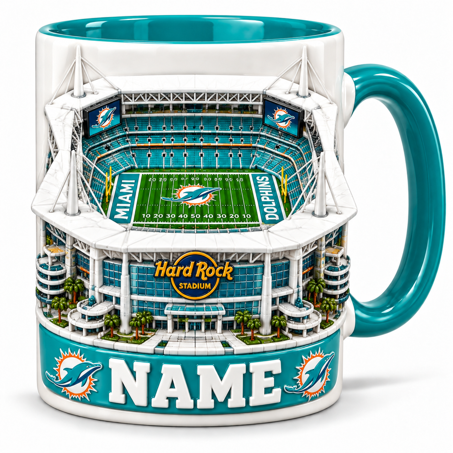 Personalized Football Stadium Mug - 3D Visual Effect Print