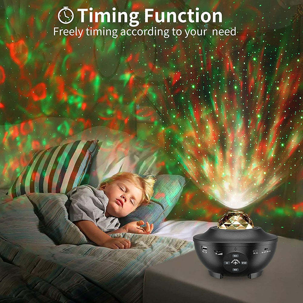 Galaxy Projector Musical Starry Night Projection Lamp Creative Gift - photomoonlamp