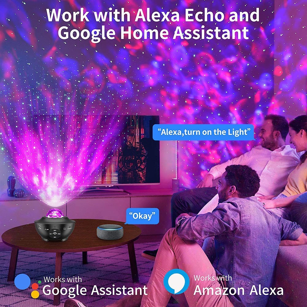 Galaxy Projector Musical Starry Night Projection Lamp Creative Gift - photomoonlamp