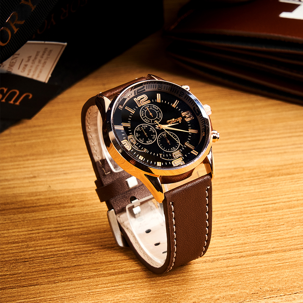 Father's Day Gift Set Custom Name Men's Watch and Wallet Gift Box Men's Gift