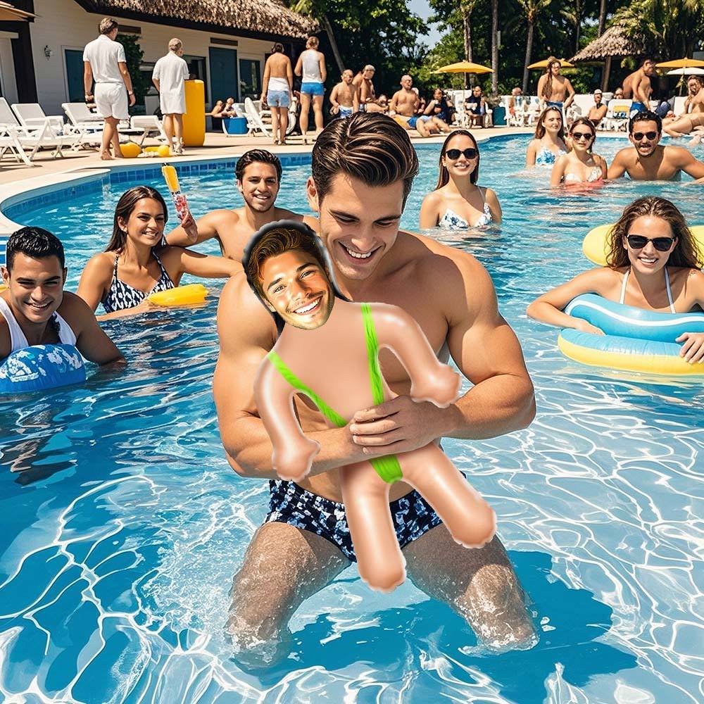 Personalized Mankini Blow Up Dolls Funny Inflatable Doll for Bachelorette Pool Party Gift