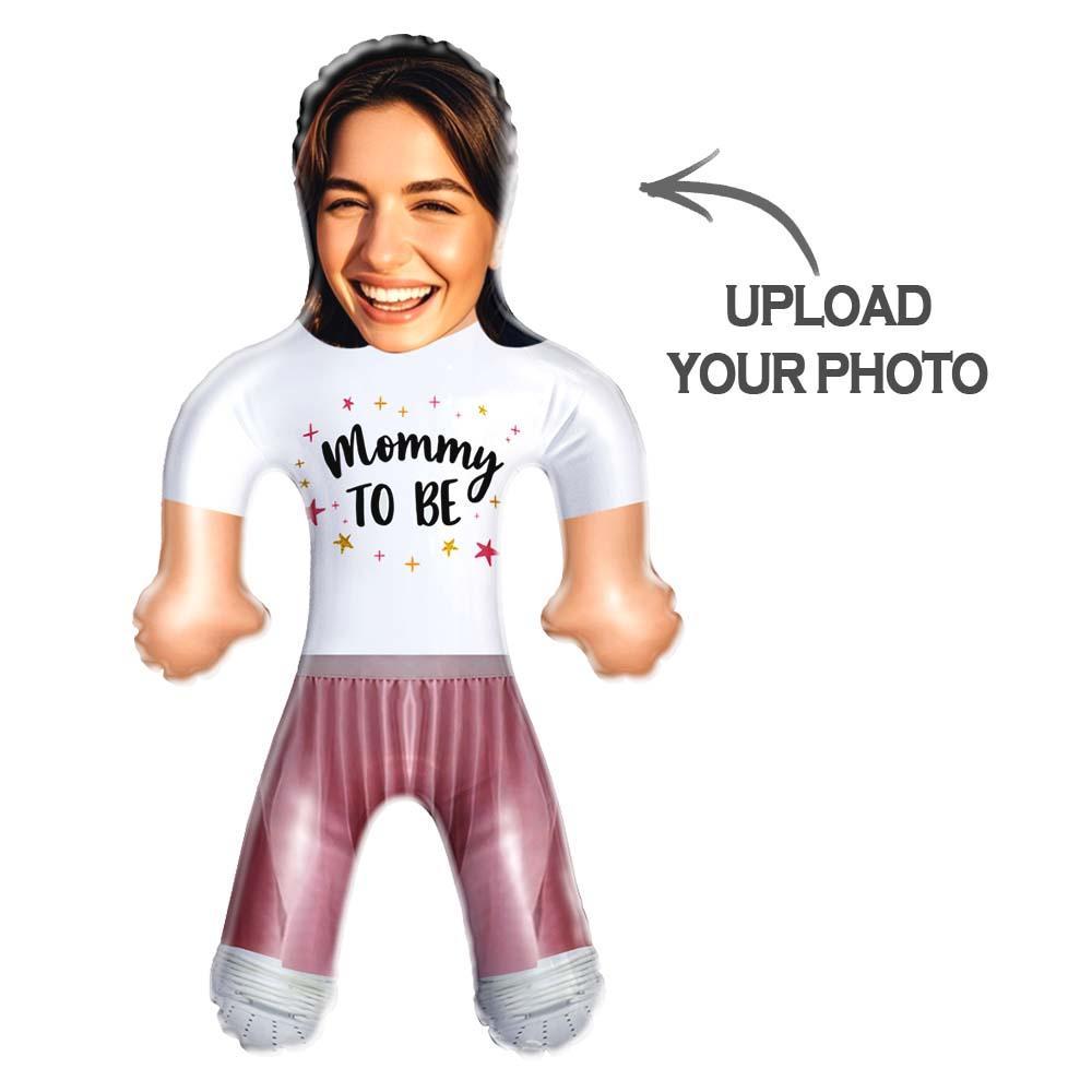 Mommy To Be Cool Mom Custom Inflatable Doll – Funny Face Gift for Mother’s Day - PhotoMoonLamp