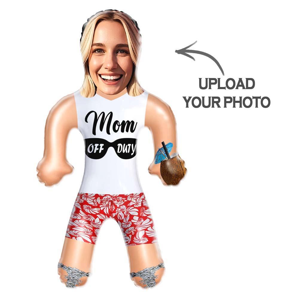 Custom Air Minime Mom Off Duty Doll Personalized Funny Inflatable Gift For Mom Mother's Day Gift - PhotoMoonLamp