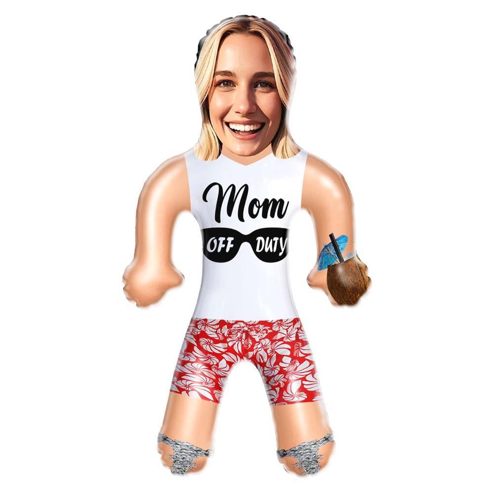 Custom Air Minime Mom Off Duty Doll Personalized Funny Inflatable Gift For Mom Mother's Day Gift - PhotoMoonLamp