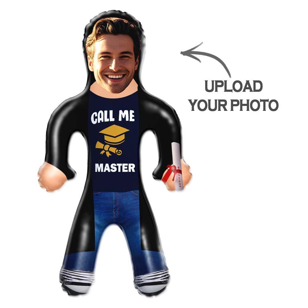 Personalized Graduation Air Minime Doll "Call Me Master" Outfit Face Inflatable Dolls - PhotoMoonLamp