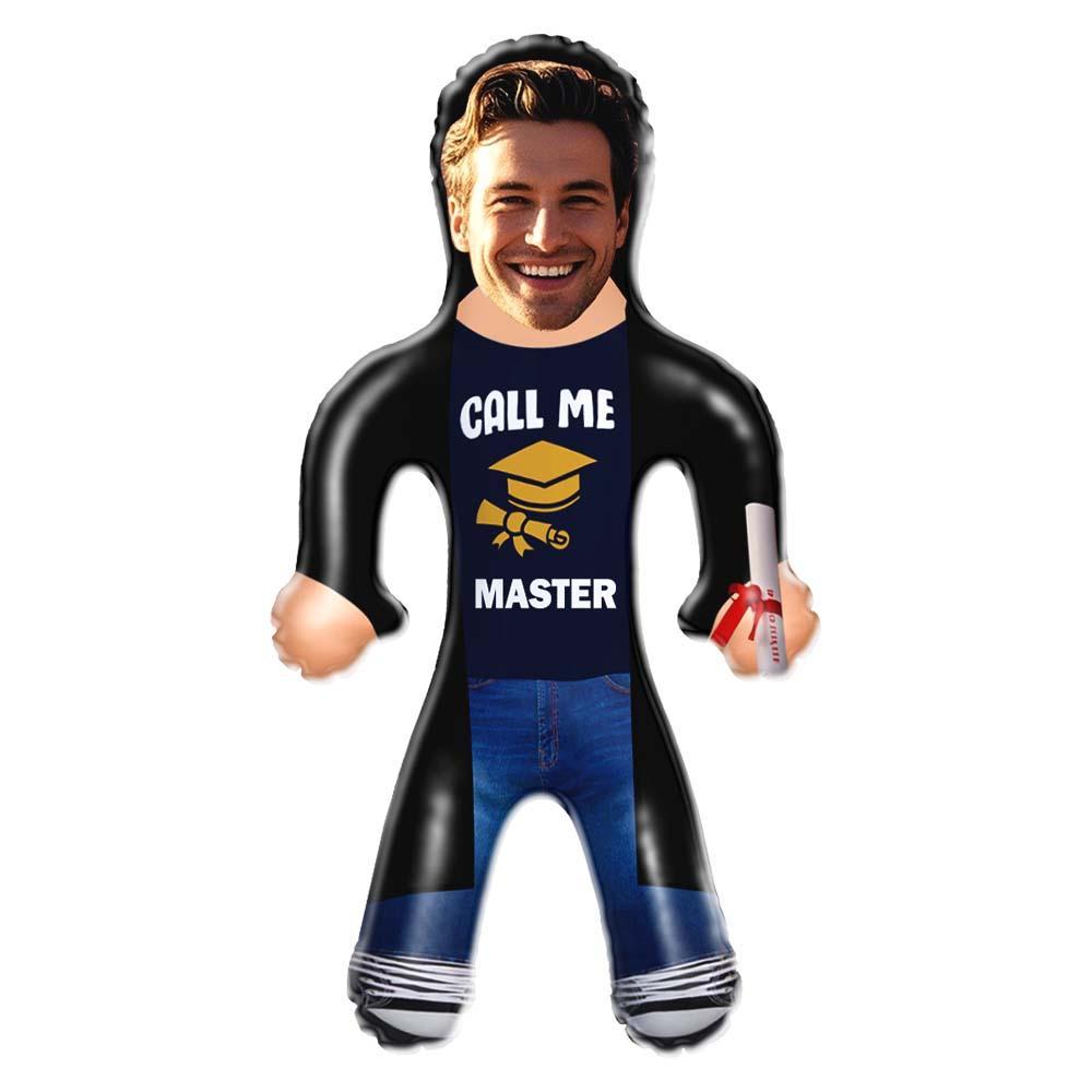 Personalized Graduation Air Minime Doll "Call Me Master" Outfit Face Inflatable Dolls - PhotoMoonLamp