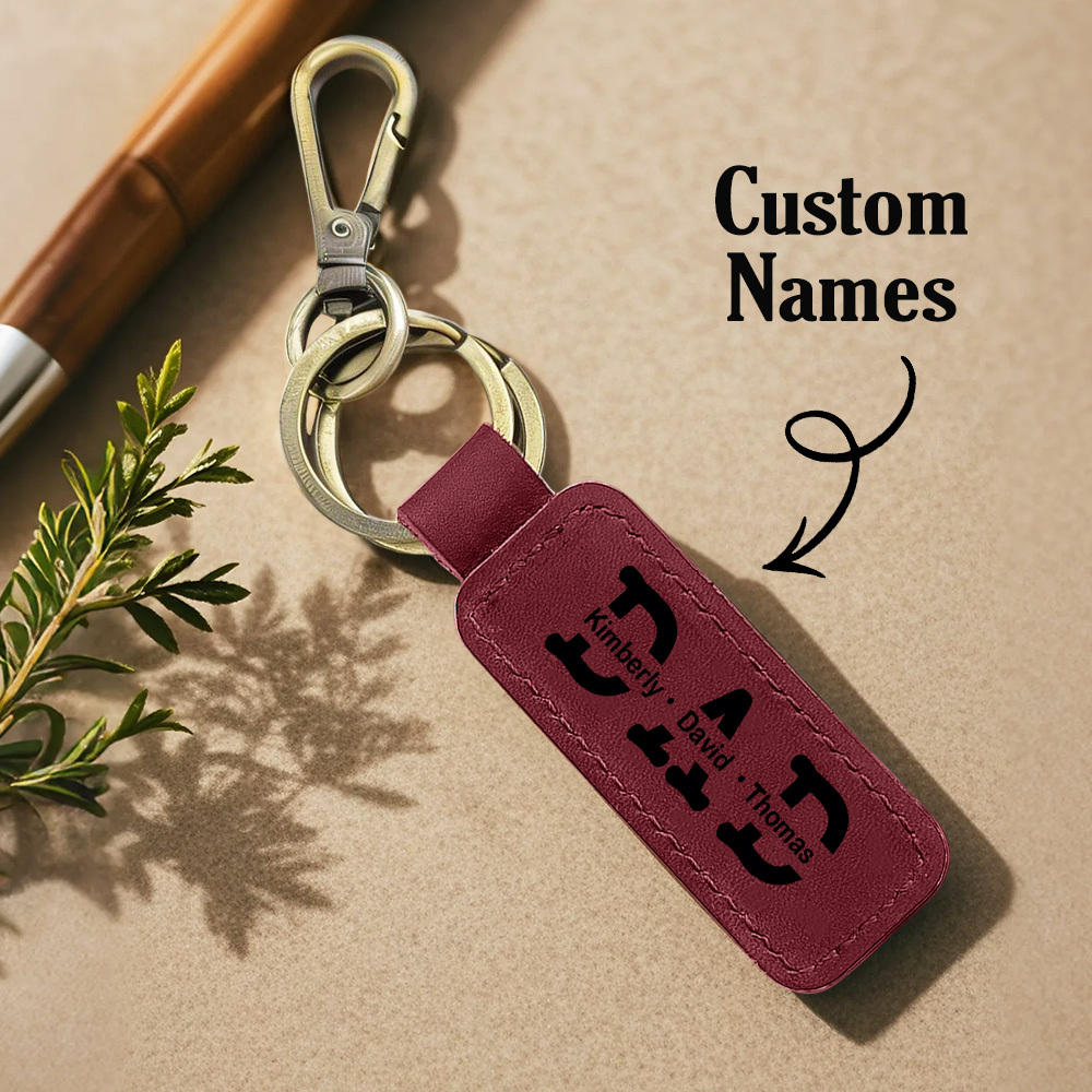Personalized Dad Keychain, New Dad Gift, Engraved Dad Keychain, Fathers Day Keychain, First Fathers Day, GIFT for Dad, Fathers