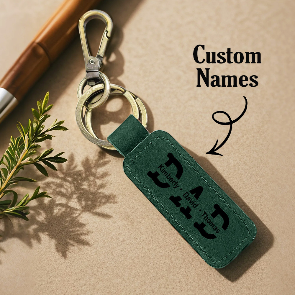 Personalized Dad Keychain, New Dad Gift, Engraved Dad Keychain, Fathers Day Keychain, First Fathers Day, GIFT for Dad, Fathers