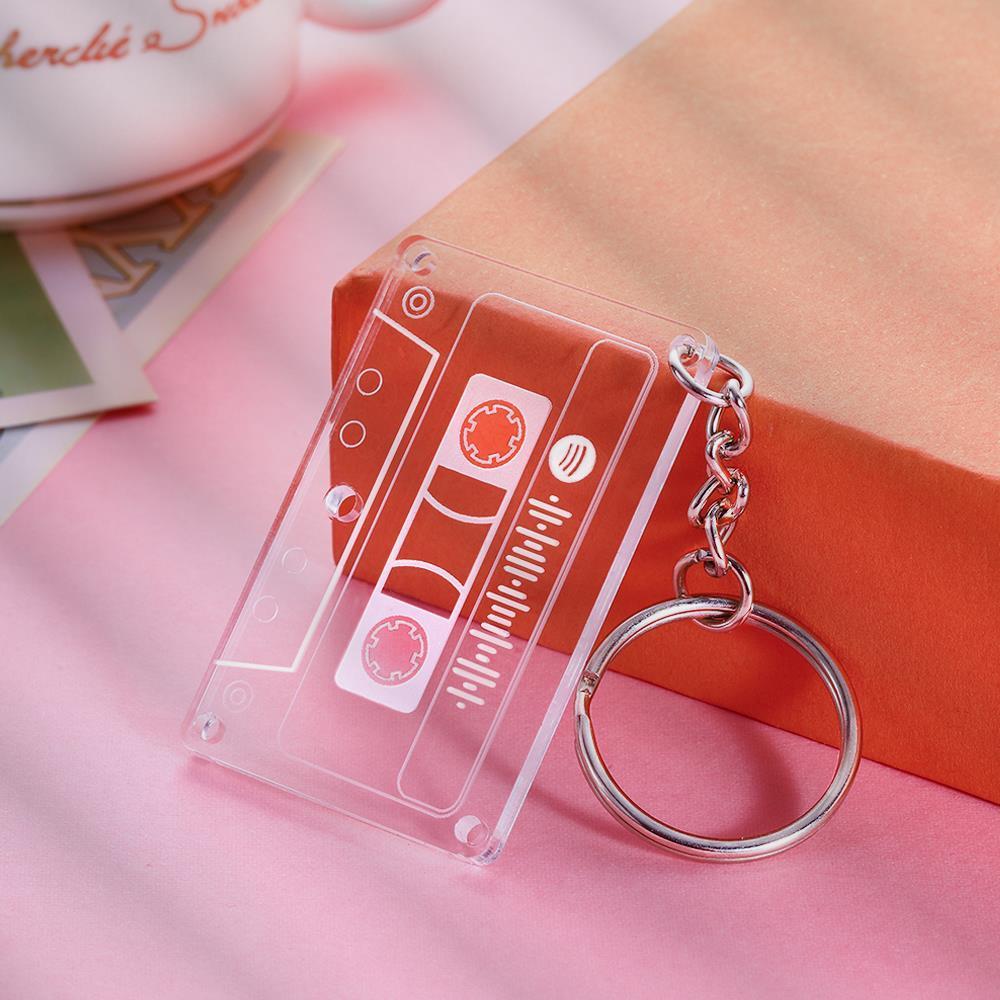 Spotify Code Mixtape Keychain Custom Music Keyring