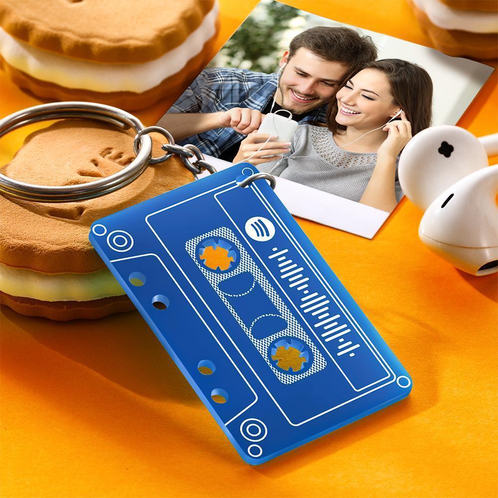 Spotify Code Mixtape Keychain Custom Music Plaque Keyring