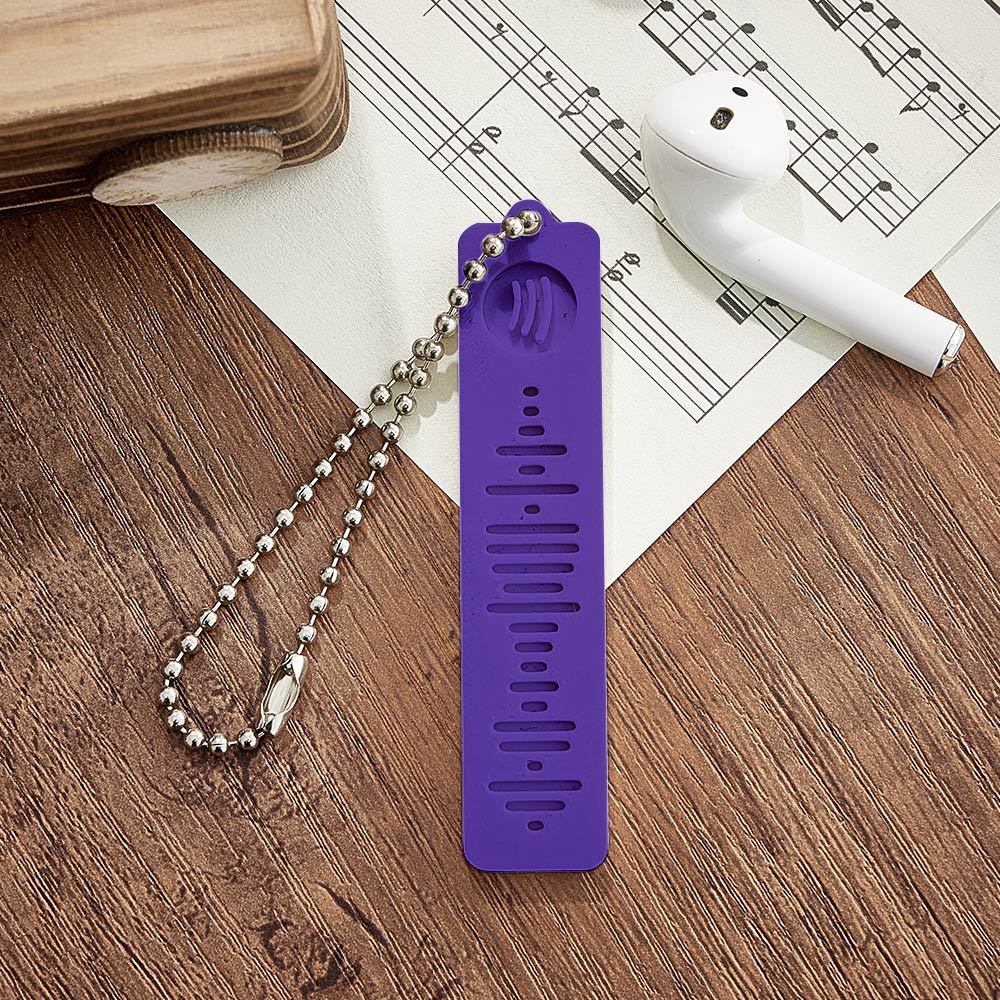 Custom 3D Printed Spotify Music Keychain Scannable Code Best Gifts for Him or Her - photomoonlamp