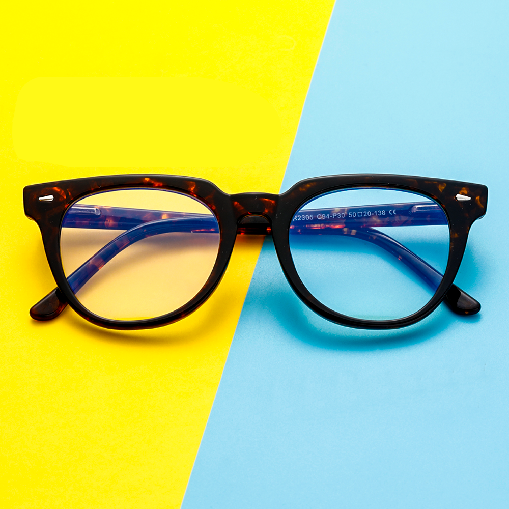 Adults Blue Light Blocking Computer Reading Gaming Glasses-Tortoise - photomoonlamp