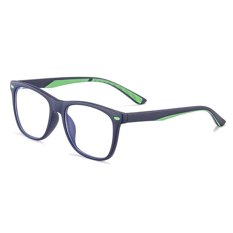 Cutie - (Age 7-12)Children Blue Light Blocking Computer Reading Gaming Glasses - Matte Dark Blue - photomoonlamp