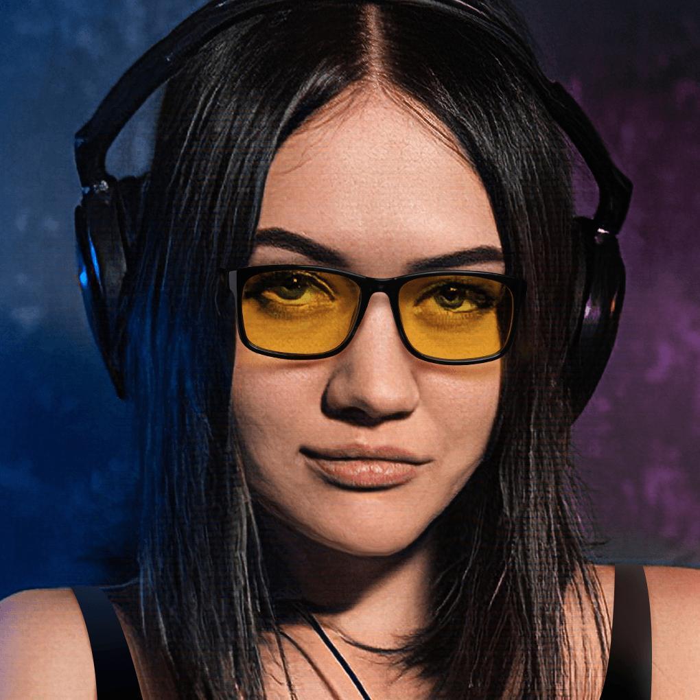 Blizzard - Adults Professional Gaming Glasses Blue Light Blocking Glasses - Matte Black - photomoonlamp