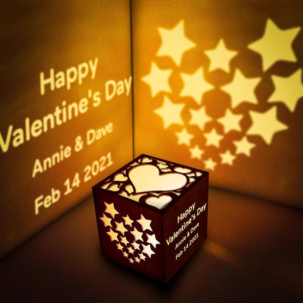 Custom Engraved Lantern Box Personalized Projection Light