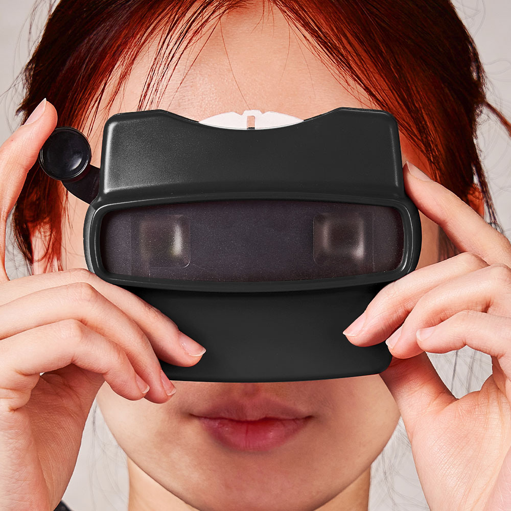 Custom 3D Viewfinder and Reel – Personalized Christmas Gift with your own photos Text and Photo Viewer Multiple Films Available - PhotoMoonLamp
