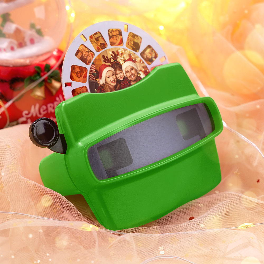 Custom 3D Viewfinder and Reel – Personalized Christmas Gift with your own photos Text and Photo Viewer Multiple Films Available - PhotoMoonLamp