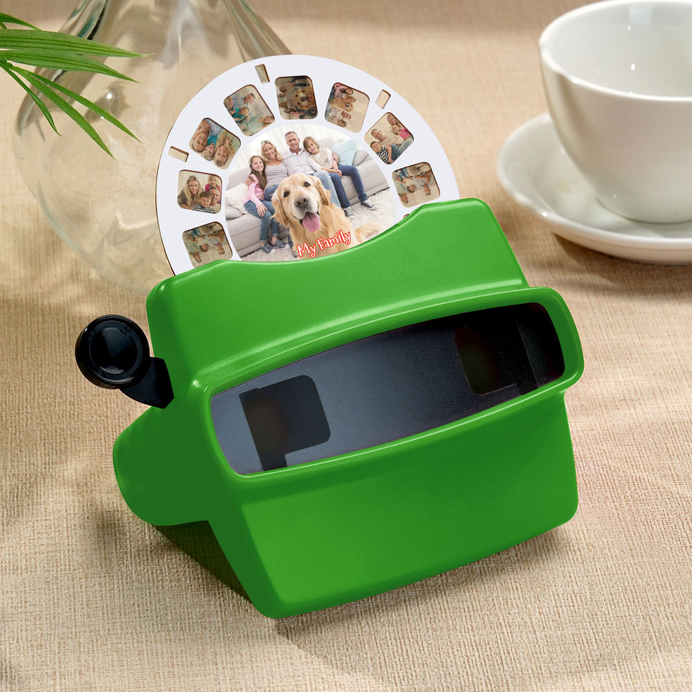 Custom 3D Viewfinder and Reel – Personalized Christmas Gift with your own photos Text and Photo Viewer Multiple Films Available - PhotoMoonLamp