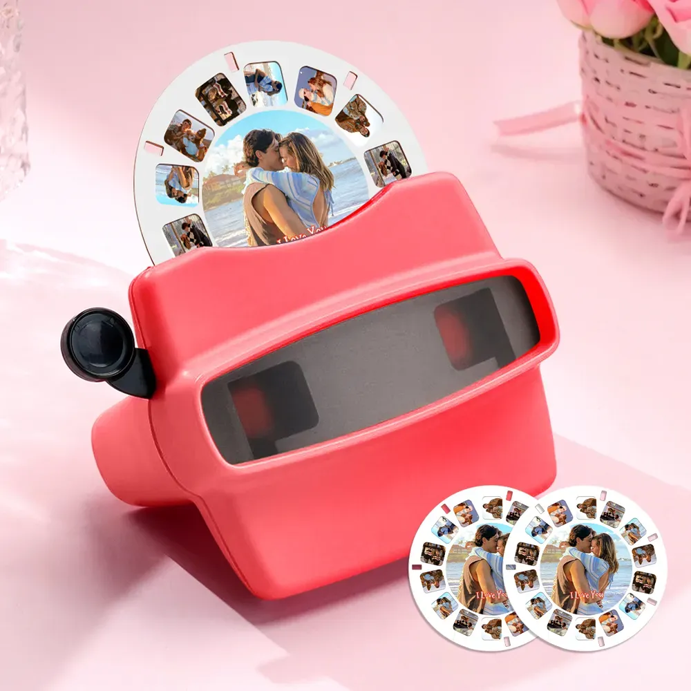 Custom 3D Viewfinder and Reel-Personalized Christmas Gifts Text and Photo Viewer with Your Own Photos