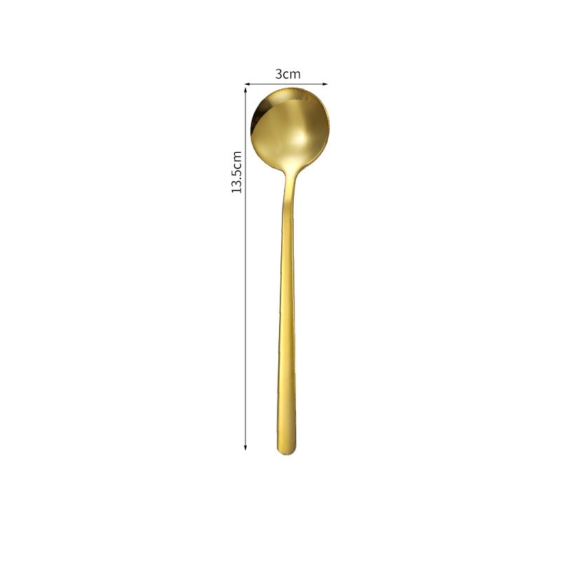Stainless Silver Steel Coffee Spoon Creative and Durable High-Value Design - PhotoMoonLamp
