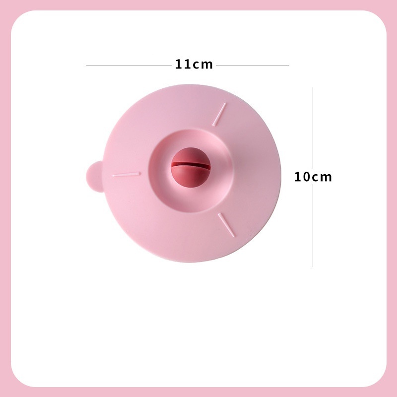Light Gray Lid With Spoon Clip Dust Proof And Leak Proof 10x11x1cm - PhotoMoonLamp