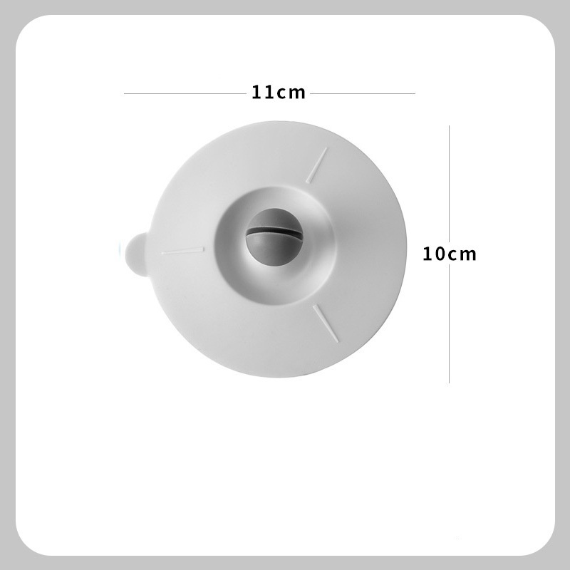 Light Gray Lid With Spoon Clip Dust Proof And Leak Proof 10x11x1cm - PhotoMoonLamp