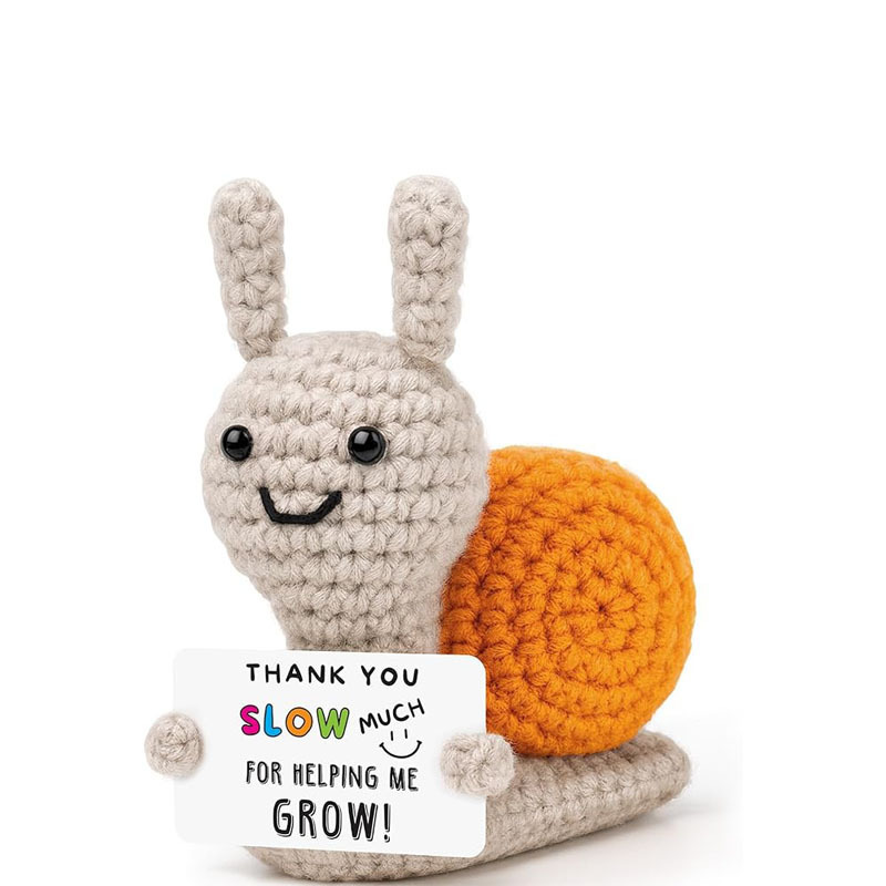 Handmade Crochet Sunflower Pot - Emotional Support "It's Fine" Desk Decor