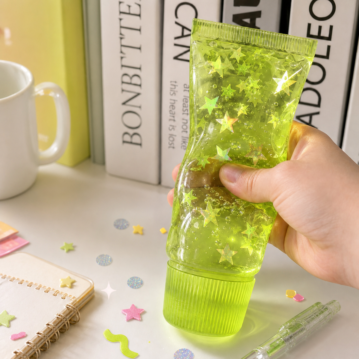 Fruit Squishy Toy Toothpaste Tube Squishy Toy  Funny TPR Slow Rising Stress Relief Squeeze Fidget Toy, Portable Sensory Desk Toy Gift