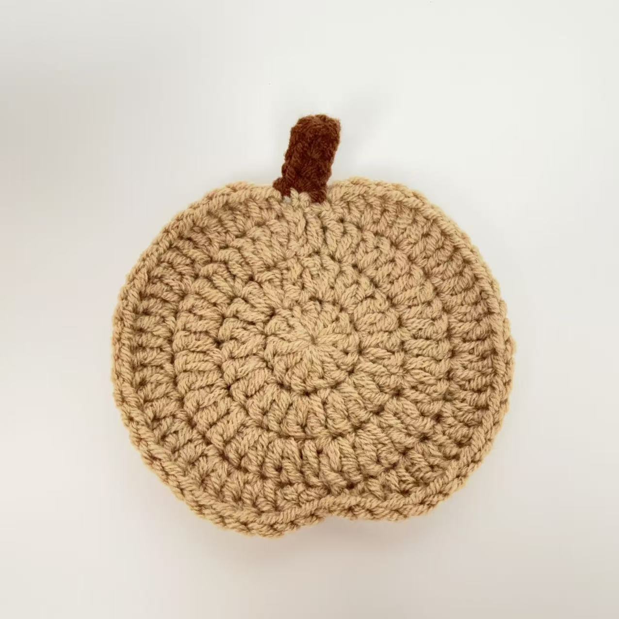 Crochet Pumpkin Coaster Set – 8 Reusable Autumn Drink Coasters That Transform Into 3D Decor For Thanksgiving & Halloween Gift