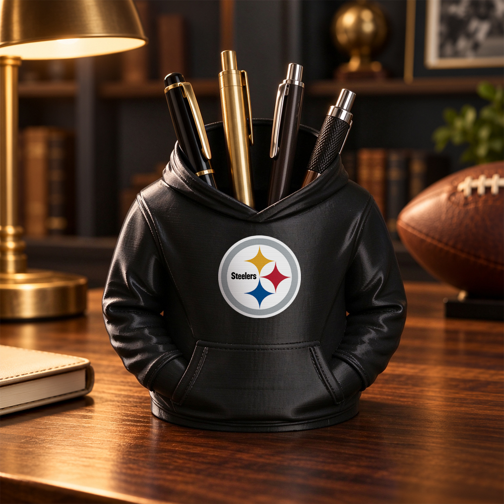 3D Printed Football Hoodie Pen Holder | Team Desk Organizer - PhotoMoonLamp