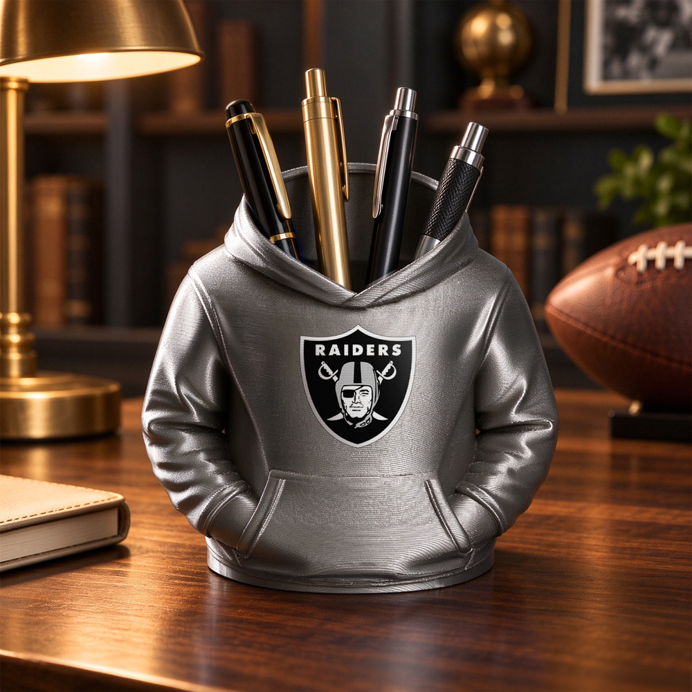 3D Printed Football Hoodie Pen Holder | Team Desk Organizer - PhotoMoonLamp